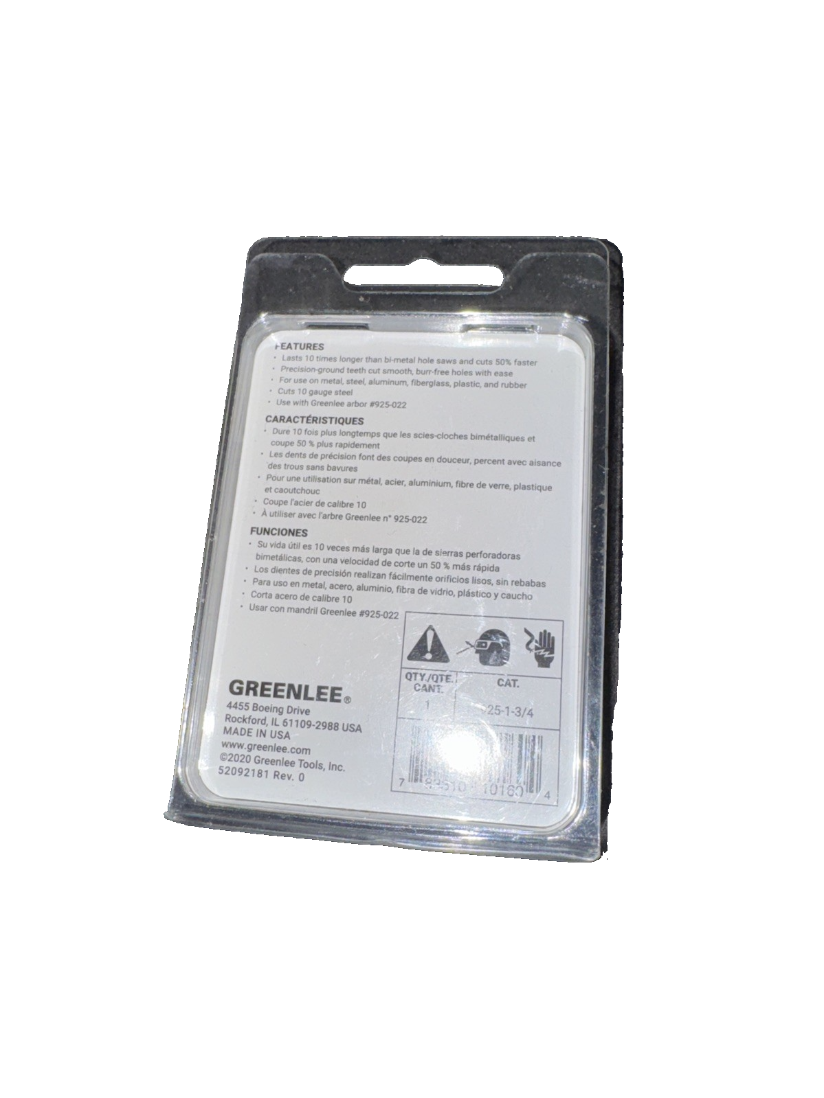 Greenlee 925-1-3/4 HSS Ultra Cutter Hole Saw, 1-3/4 Inch (1.75")