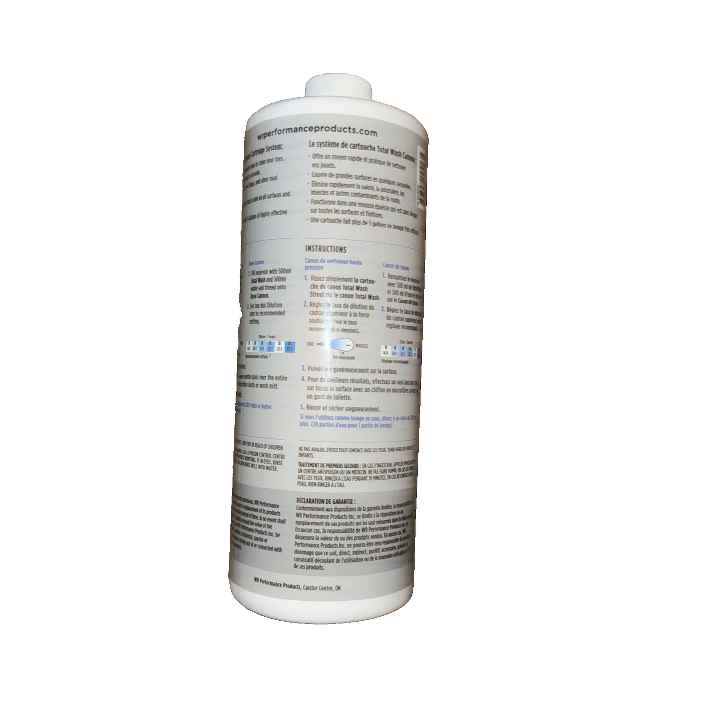 Total Wash STREET Cannon Cartridge, 32oz (1qt) Concentrate by WR Performance