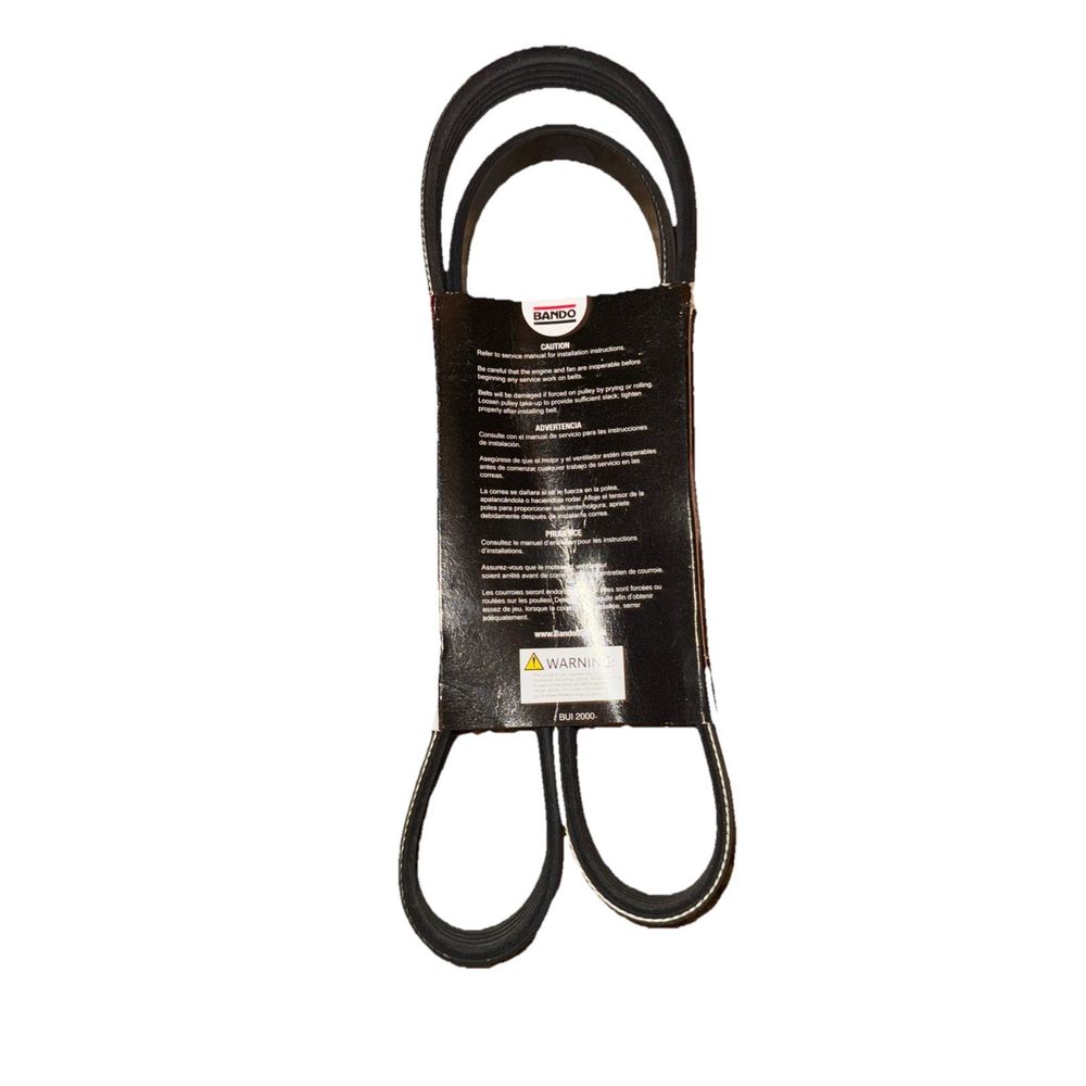 Bando 5pk1190 Serpentine Belt OEM Quality, DaveyDooDeals – a black belt with a white label on it