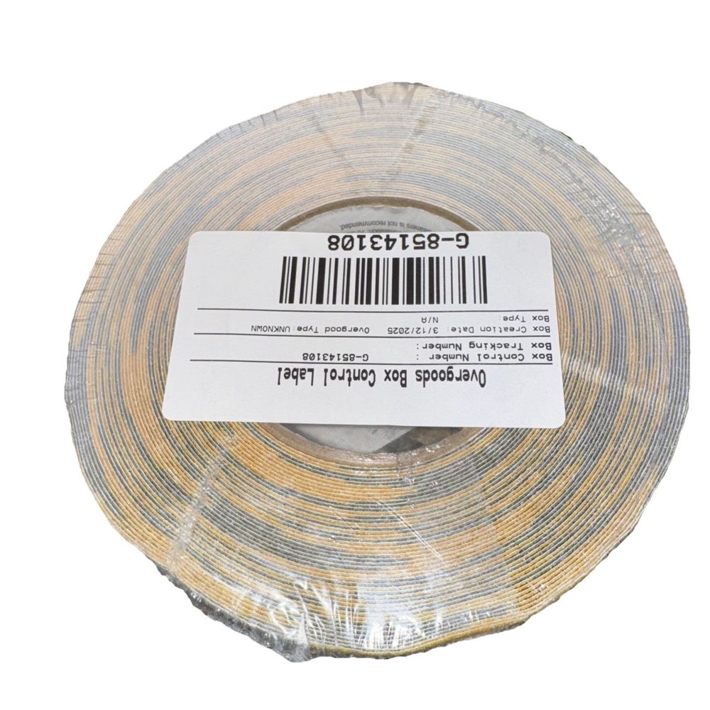 Brady 60' Length, 2" Width, B-916 Grit-Coated Polyester Tape, Striped Special – a roll of gold foil tape