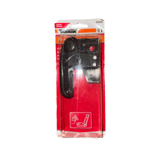 03335 Hood Release Handle By DORMAN-HELP – a red and black knife in a package