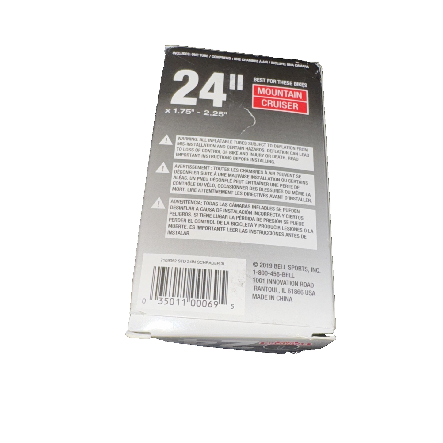 Bell Sports Cycle Products 7064263 24" Regular Bicycle Inner Tubes
