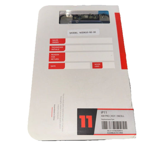 LCD Assembly With Steel Plate Pre-Installed Compatible For iPhone 11, Unbranded – a white box with a red label on it