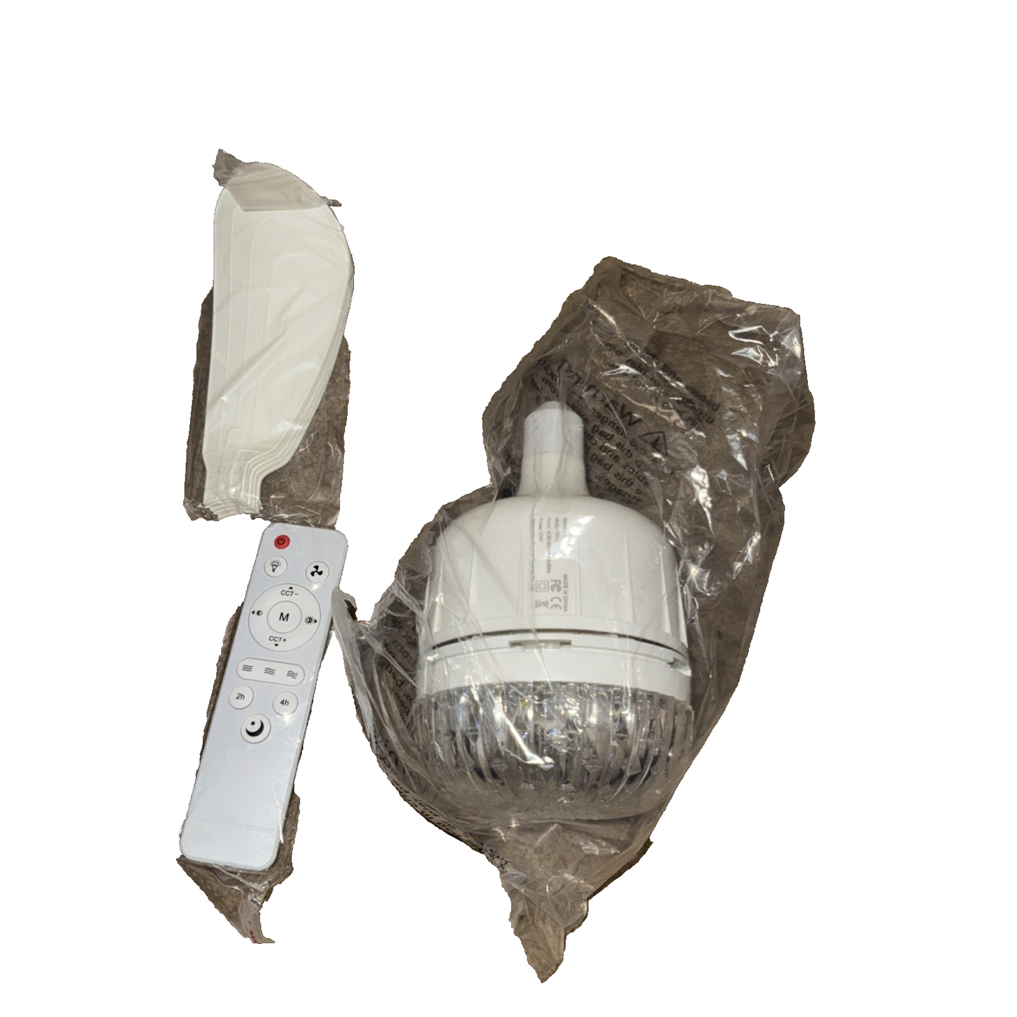 Ceiling Fan Light with Remote, Socket Light RR-8013 (Fits Light Bulb Socket)