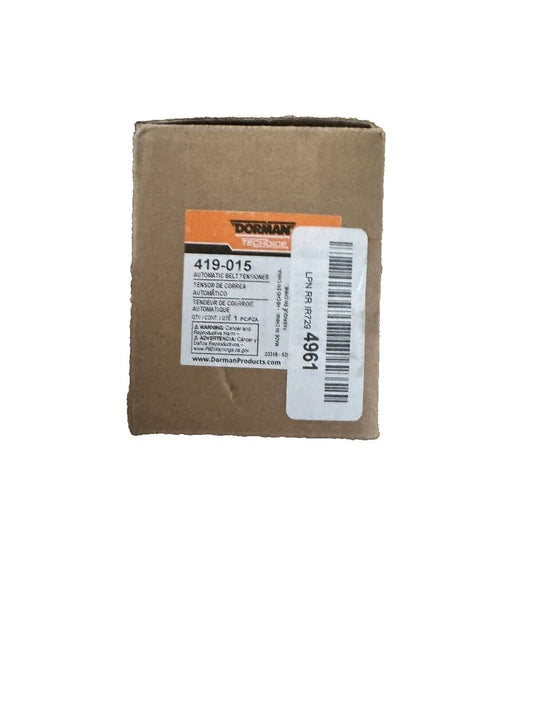 Dorman 419-015 Automatic Belt Tensioner Ready To Paint If Needed – a box of a small, brown cardboard box