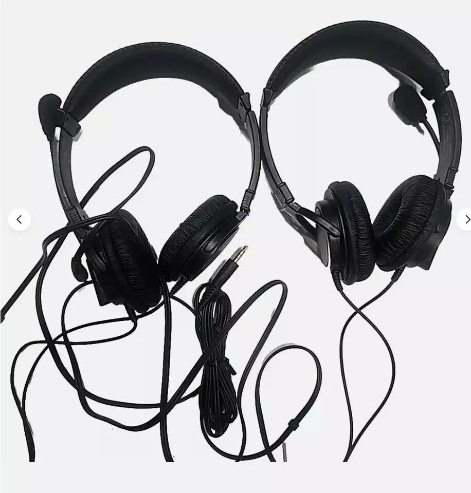 2 Kensington HiFi Headphones with Microphone - Wired Over-the-Head Headphones – a pair of headphones with a cord