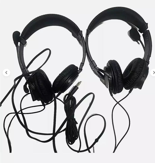 2 Kensington HiFi Headphones with Microphone - Wired Over-the-Head Headphones – a pair of headphones with a cord
