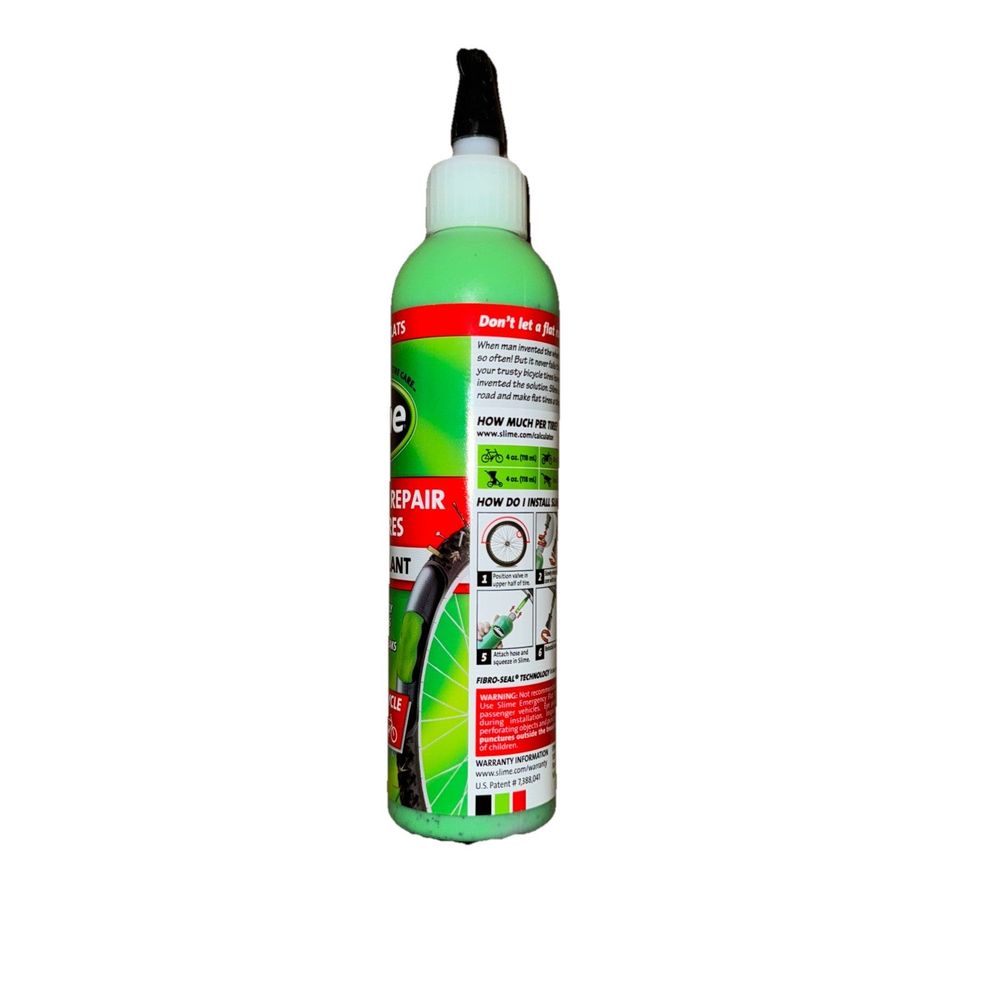 slime prevent and repair tire sealant 8FL oz – a bottle of green spray