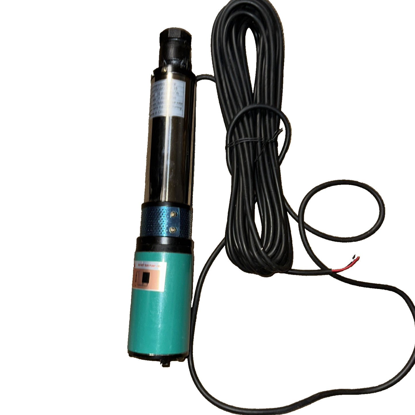 Submersible Deep Well Pump, 24V DC Stainless Steel Solar Deep Well 3SYDC24V/S-4