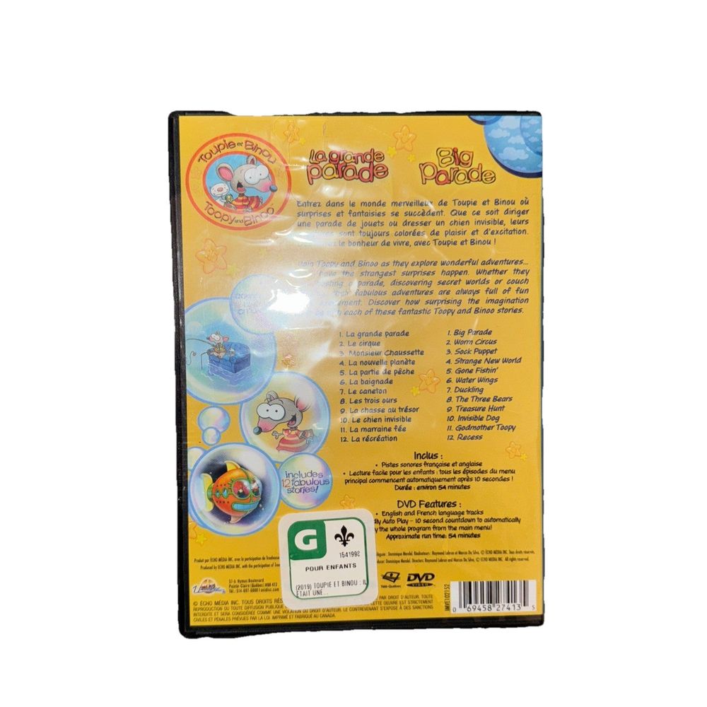 Toupie & Binou: La Grande Parade / Big Parade, DaveyDooDeals – the magic of the moon dvd