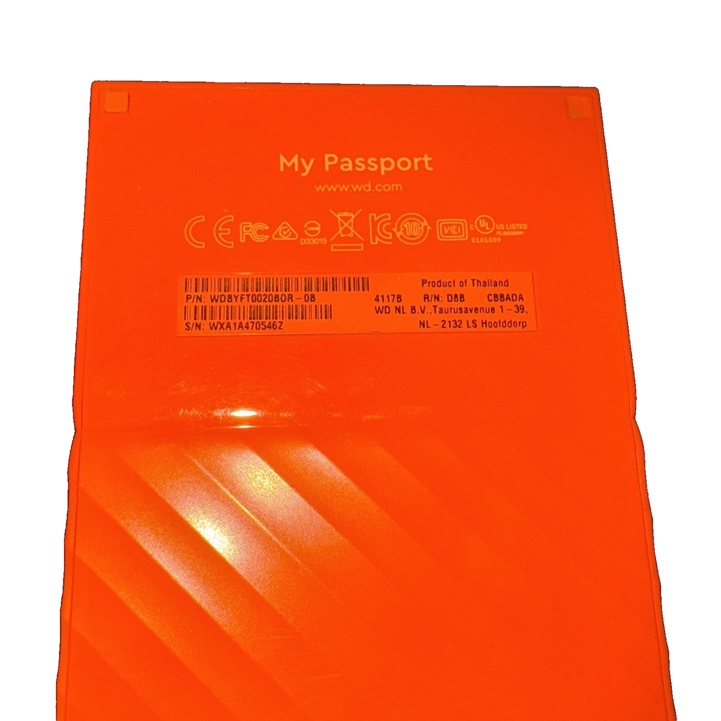 Western Digital 2TB My Passport Portable External Hard Drive-USB 3.0 (No Cords)