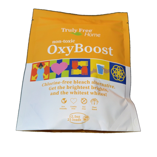 Truly Free OxyBoost - Oxygen Stain Remover Powder for Laundry 12.5 OZ -25 Loads