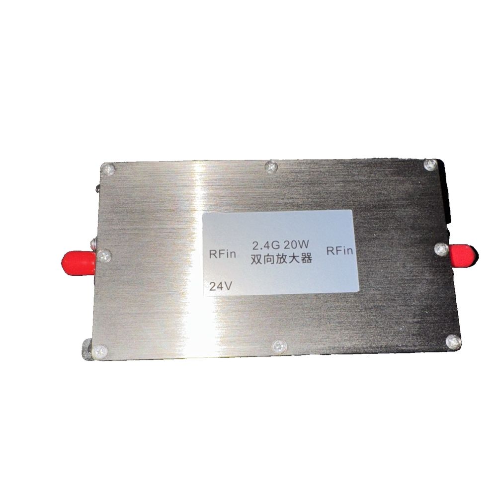 2.4G 20W High Power Signal Booster, Unbranded – a metal plate with a red handle