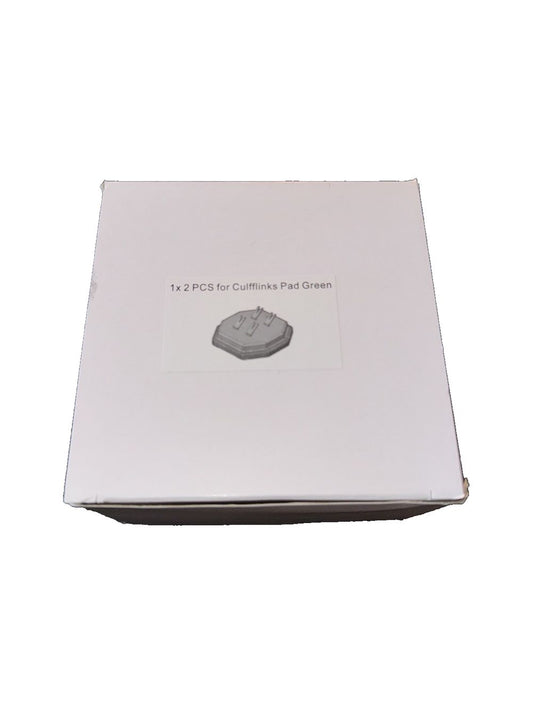 1 X 2 PCs Cufflink Display Pad Green, DaveyDooDeals – a white box with a black lid and a white lid