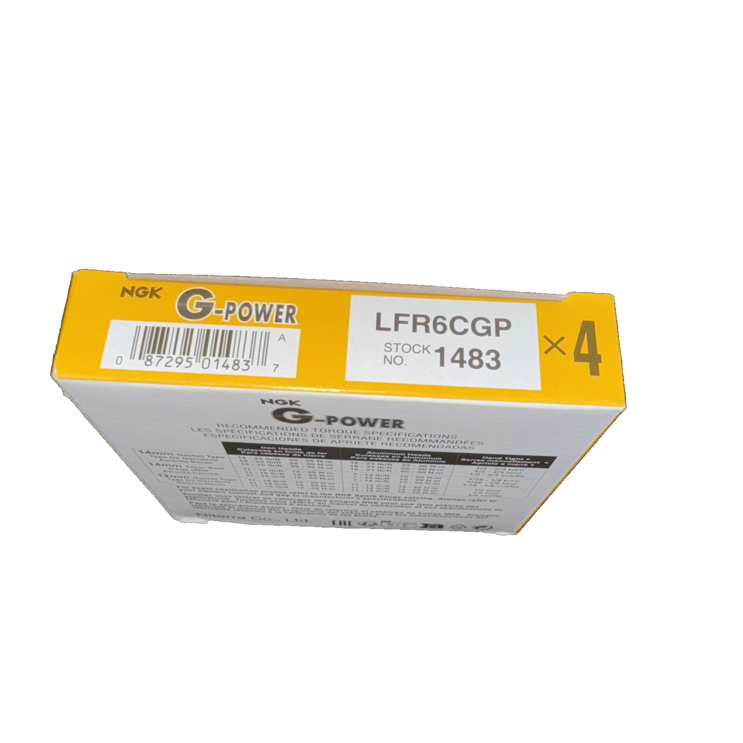 QTY 4 NGK G-Power Platinum Spark Plug LFR6CGP 1483 for Hyundai Mitsubishi Subaru