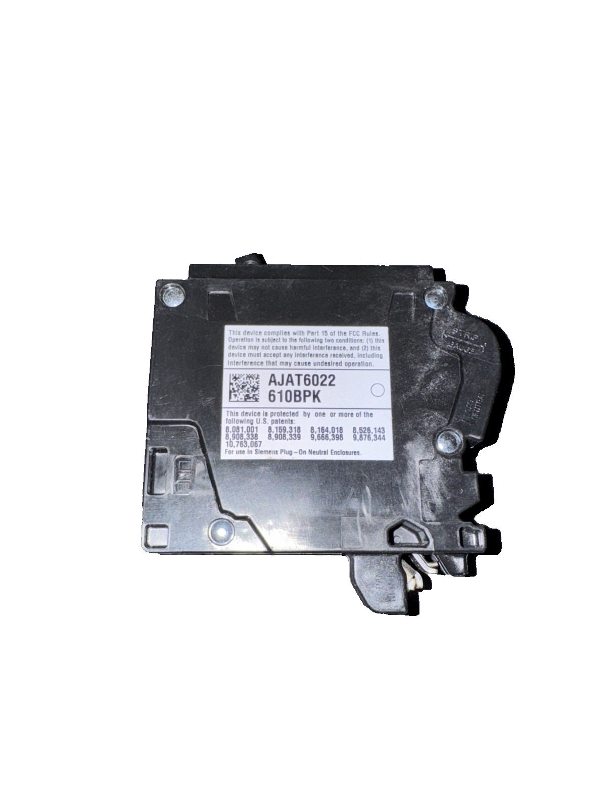 Siemens QF115AN 15 Amp 1-Pole GFCI Plug-On Neutral Circuit Breaker