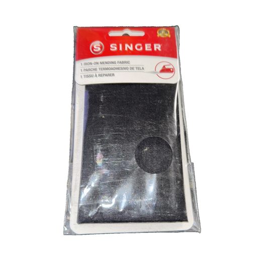 SINGER Iron-On Mending Fabric – Black – 7in x 16in
