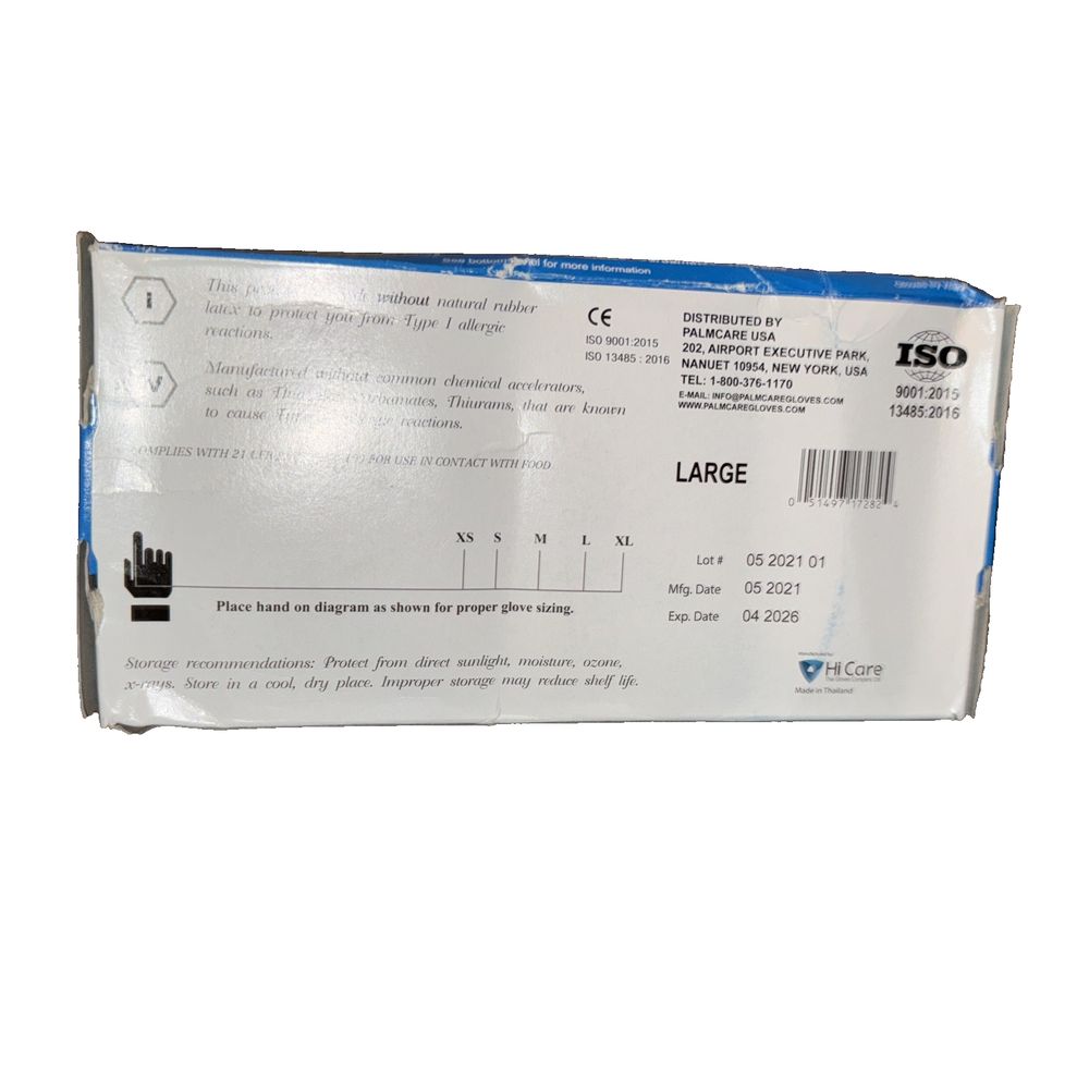 Palm Care Nitril Powder Free Large Medical Examination Gloves 100 Pack, DaveyDooDeals – a box of the new ls - 10