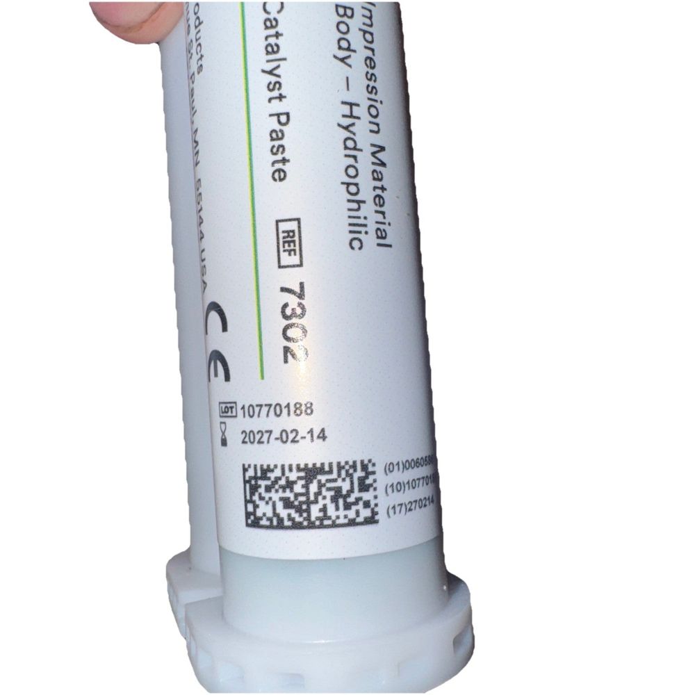 3M Express 7302 Impression Material (2 Tubes-10 Tips) – a white light bulb with a green light