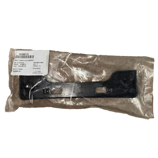 License Bracket - Toyota (52121-02040), Unbranded – a black plastic bag with a white label on it