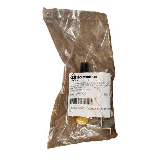 Ohio Medical Console Outlet w/ DISS Hose Connection 90 Degree Pigtail 261230-2, DaveyDooDeals – a bag of brown plastic material