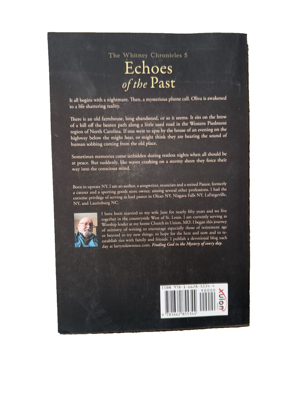 The Whitney Chronicles 5: Echoes of the Past, DaveyDooDeals – the book cover for echoes of the past