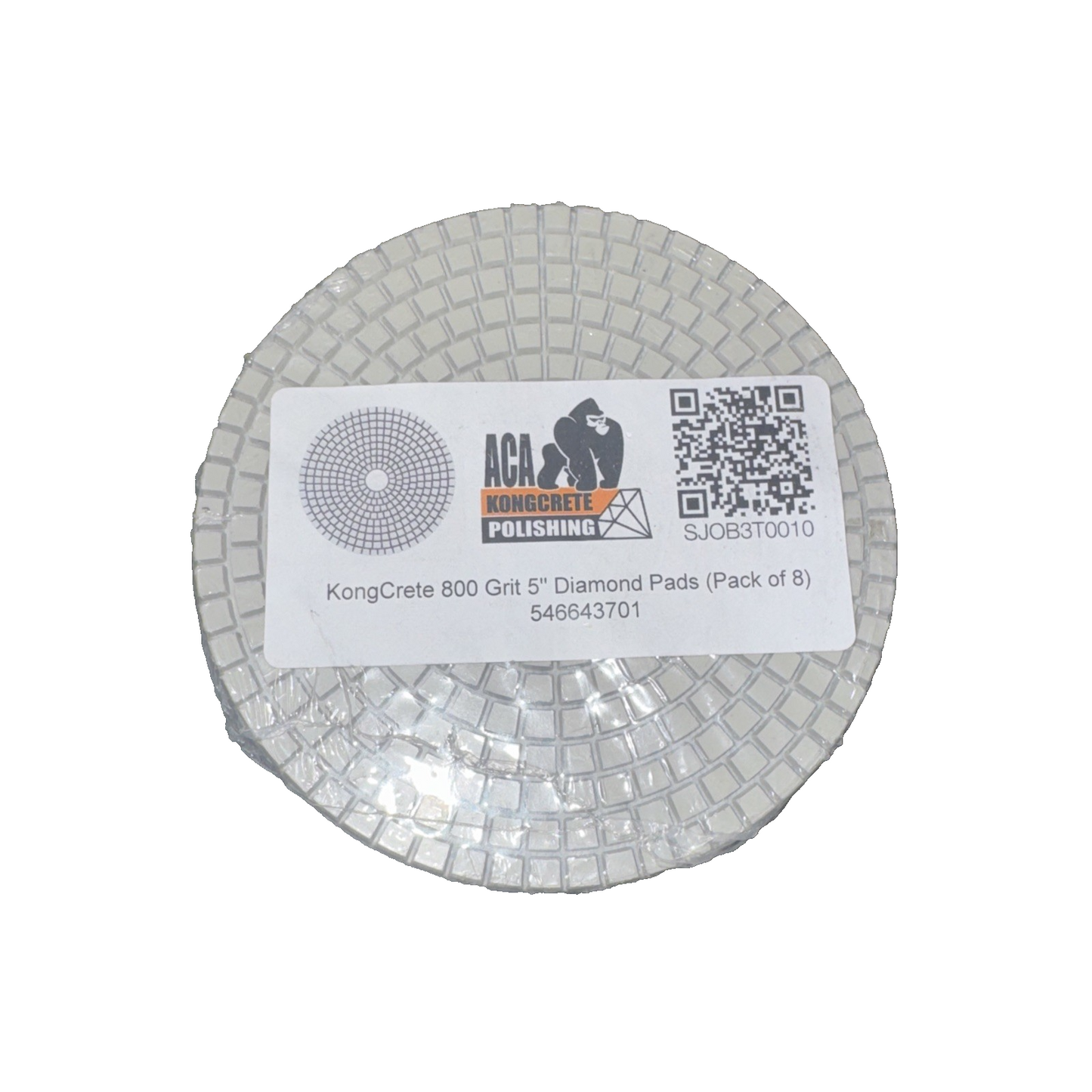 Kongcrete 800 Grit 5" Diamond Pads Pack of 8 546643701