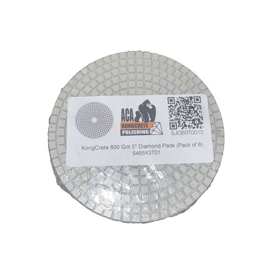 Kongcrete 800 Grit 5" Diamond Pads Pack of 8 546643701