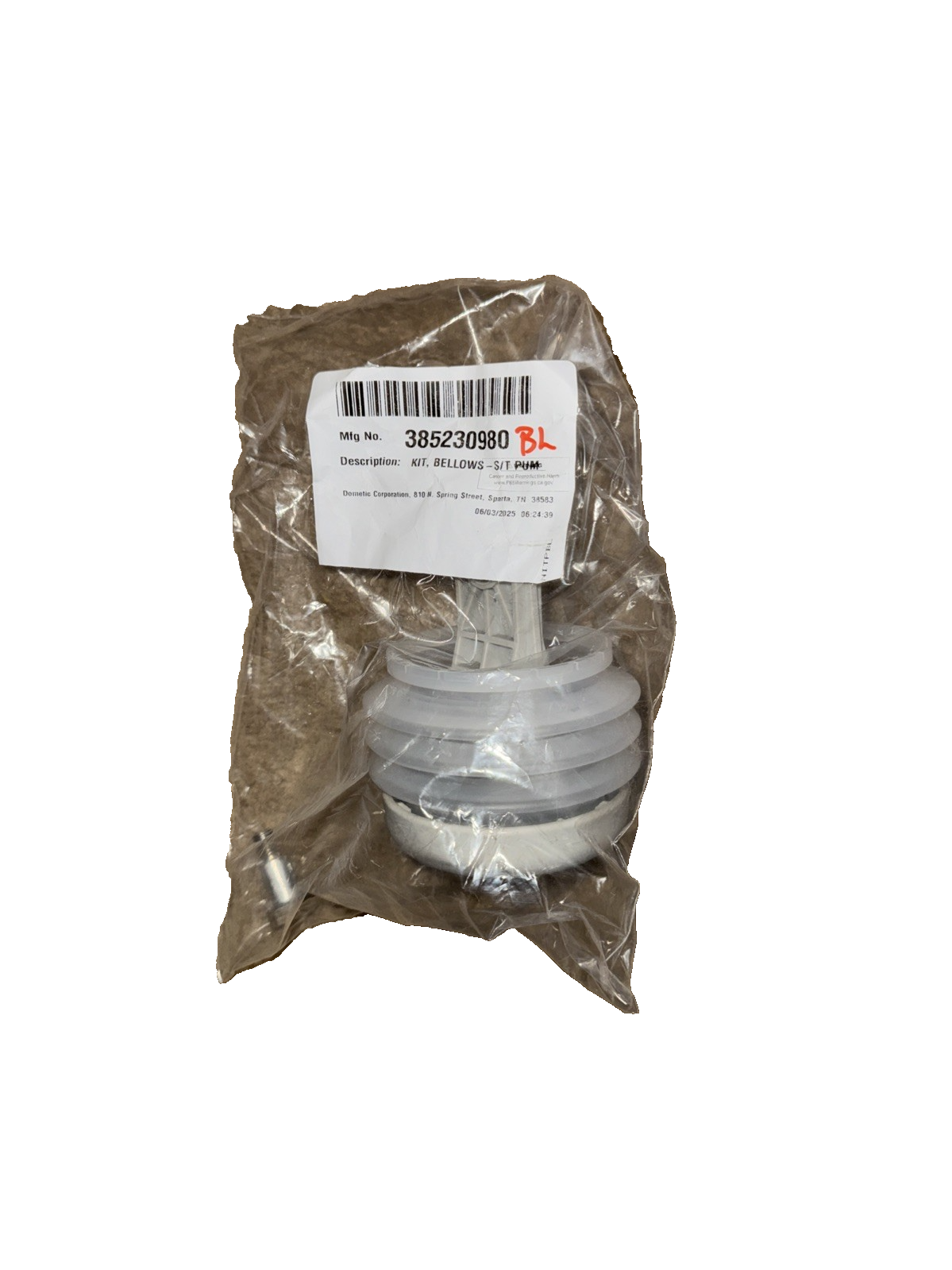 Dometic 385230980 Pump Bellows Kit