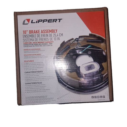 Lippert Forward Self-Adjusting Replacement Brake Assembly for RVs, Right Side, – libert 10 - in - 1 - in - 1 - 2 - 3 - 4 - 4