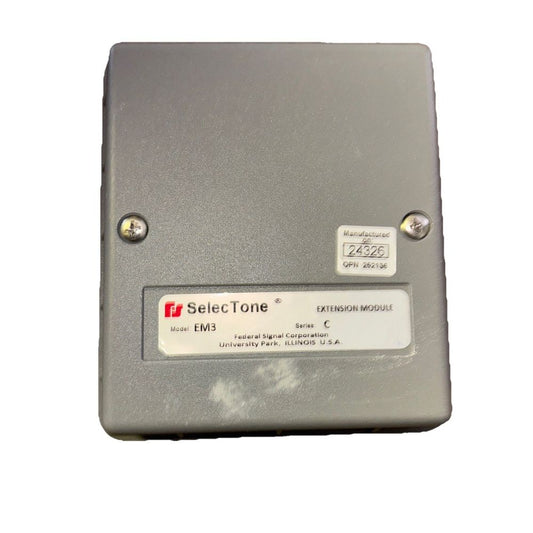 EM3 SelecTone Extension Module, Federal Signal – seione - 1 - way, 2 - way, 3 - way, 3 - way