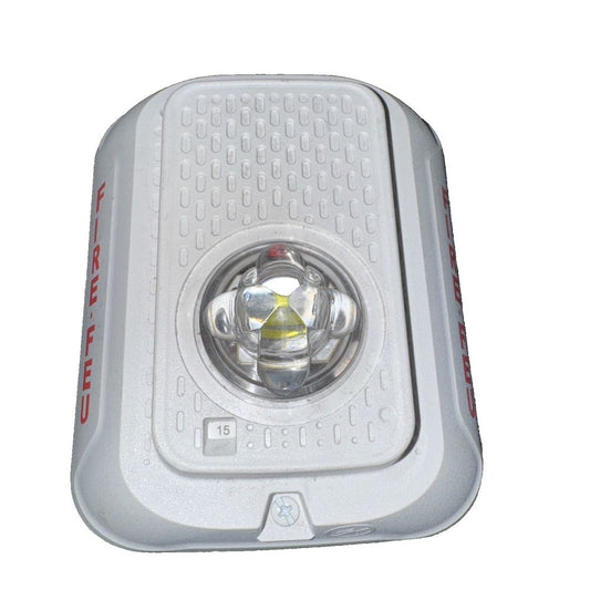 System Sensor SWLED-B L-Series Wall-Mount Strobe Fire Alarm – a white light with a white background