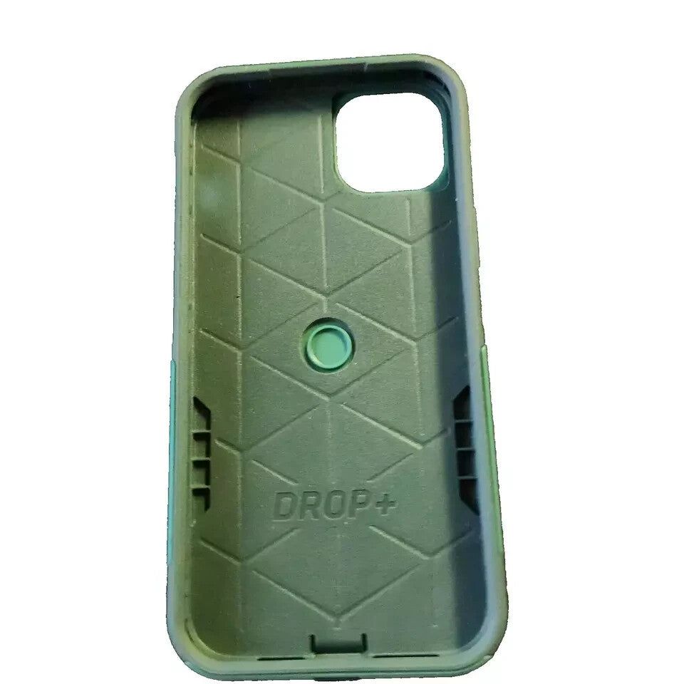 OtterBox iPhone 14 Plus Commuter Series Case - TREES COMPANY (Green), Slim – the back of a green phone case