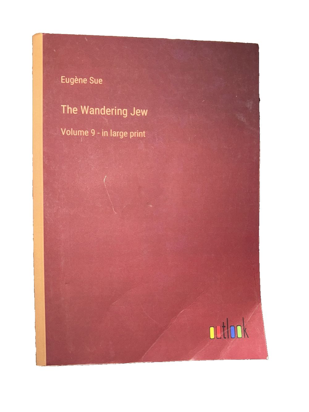 The Wandering Jew: Volume 9 - in large print, DaveyDooDeals – the book cover for the book, ' the wandering '