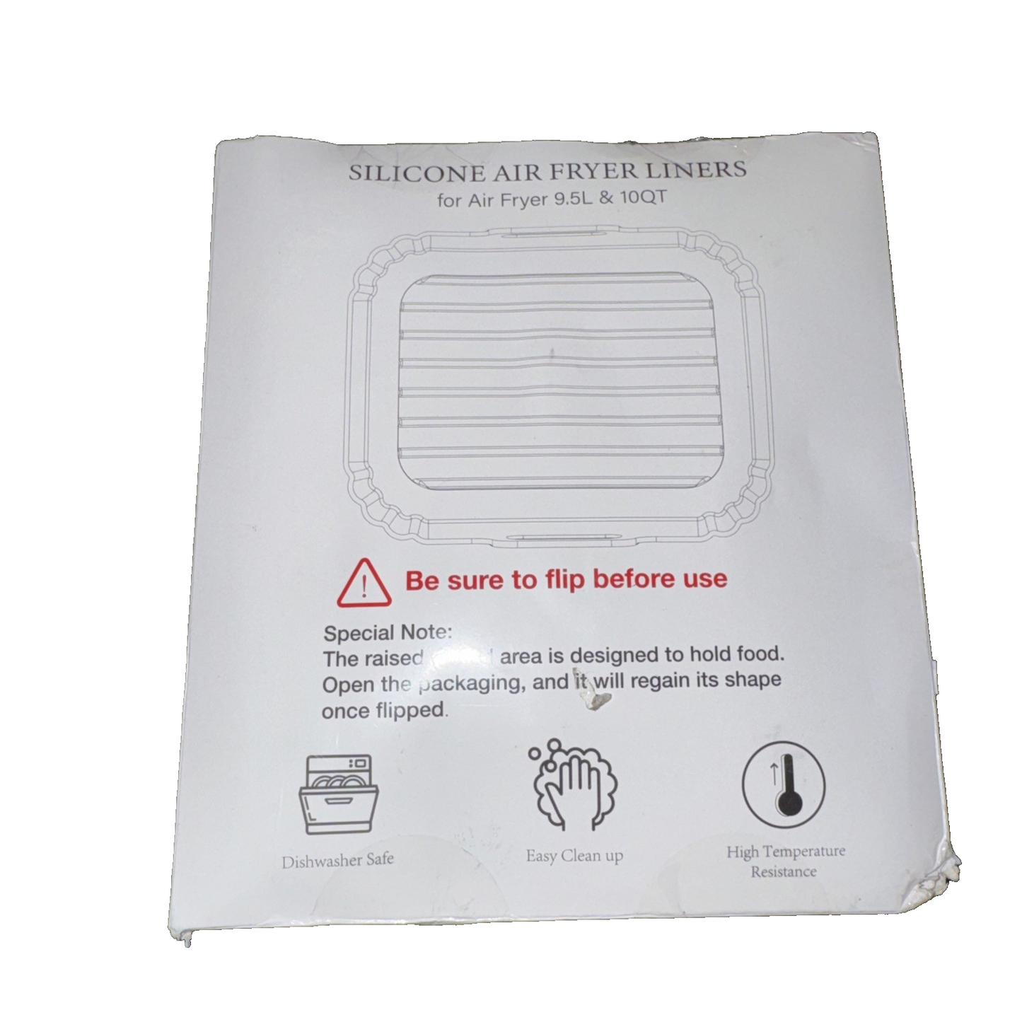 Silicone Air Fryer Liners For Air Fryer 9.5L and 10 qt