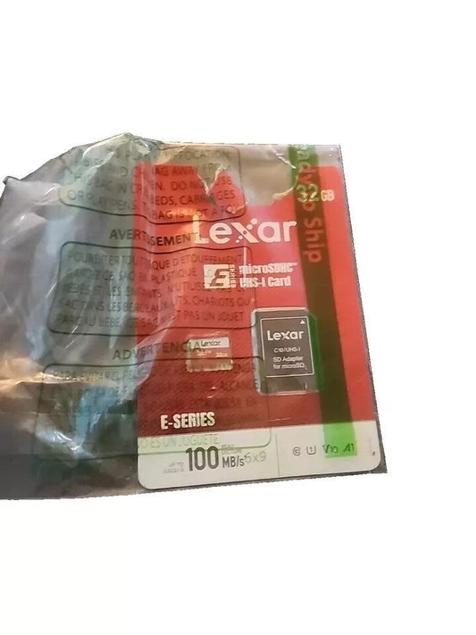 Lexar E-Series 32GB Micro SD Card, microSDHC UHS-I Flash Memory Card withAdapter – a box of exo memory cards