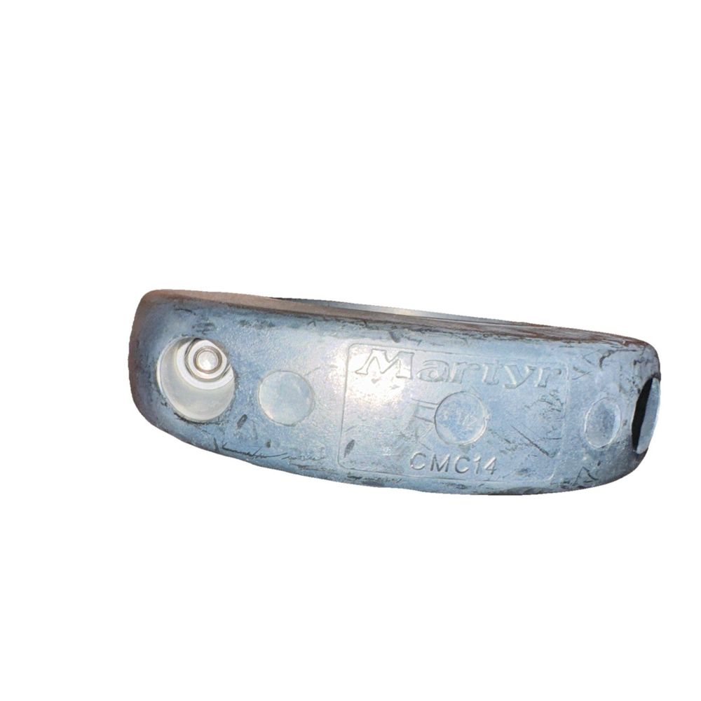 Aluminum Limited Clearance Collar Anode, CMC14, Unbranded – a blue metal object with a white background