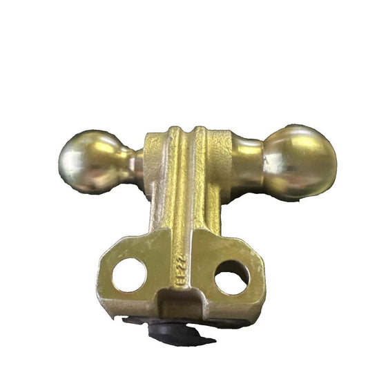 Hitch Dual ball Replacement 2-5/16" & 2" Ball, Unbranded – a brass plated latch with two screws