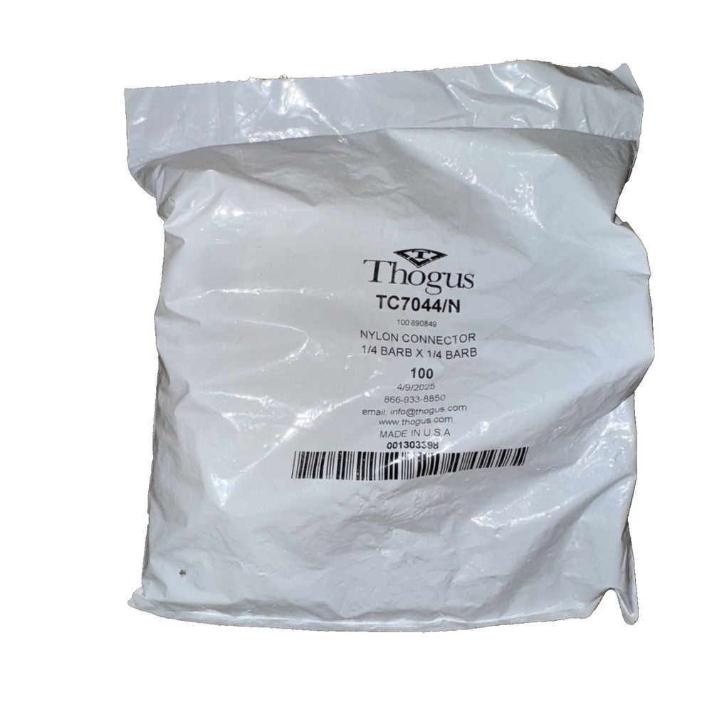 TC7044/N Thogus Products | MULTI-BARB INSERT FITTING – a white bag of white powder