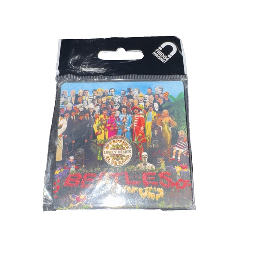 The Beatles Sgt Peppers LP Cover 75mm x 75mm steel fridge magnet