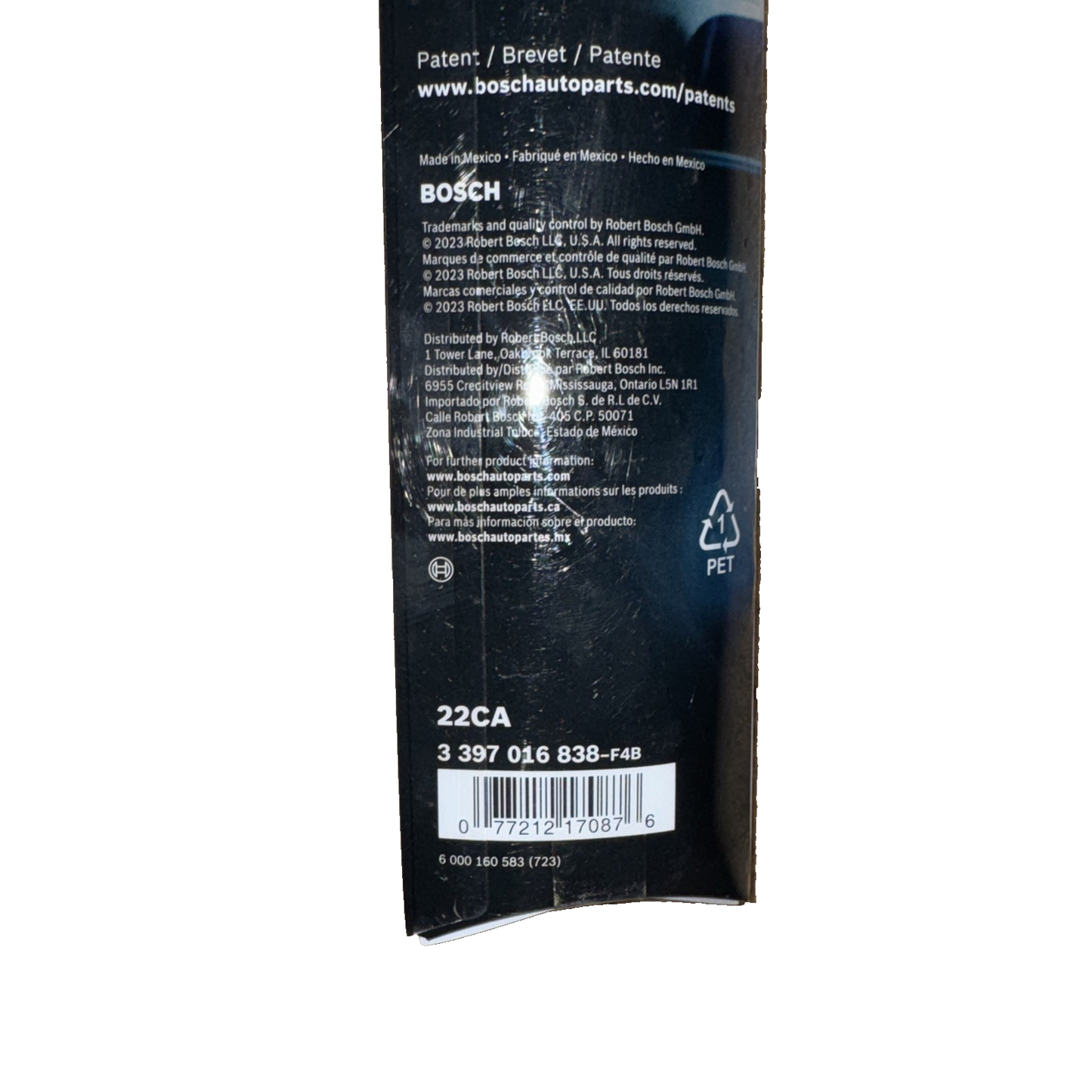 Bosch Clear Advantage 22CA Wiper Blade - 22" (Pack of 1)