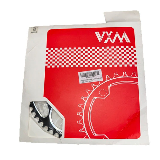 Ybeki 130 BCD Chain Ring Black 60 Teeth – a red and white envelope with a white checker