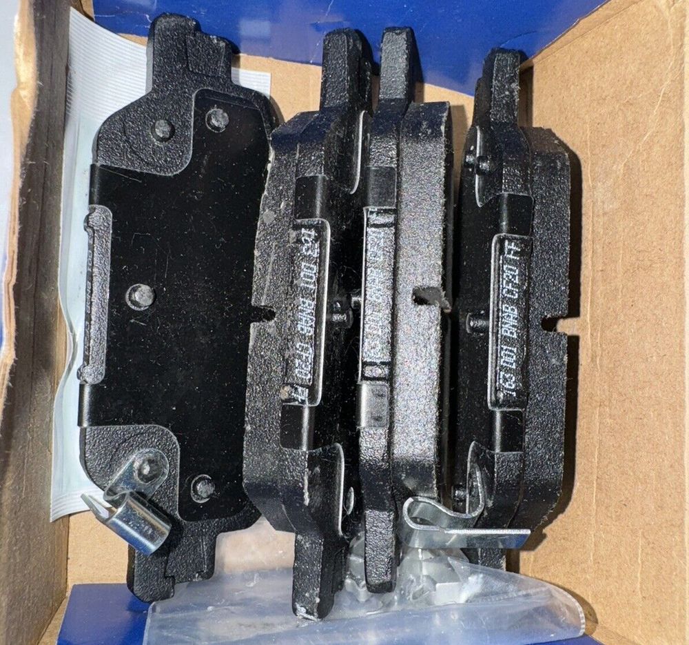 BOSCH BE2037H Blue Ceramic Disc Brake Pad Set With Hardware - Compatible With Se – a pair of brake pads in a box