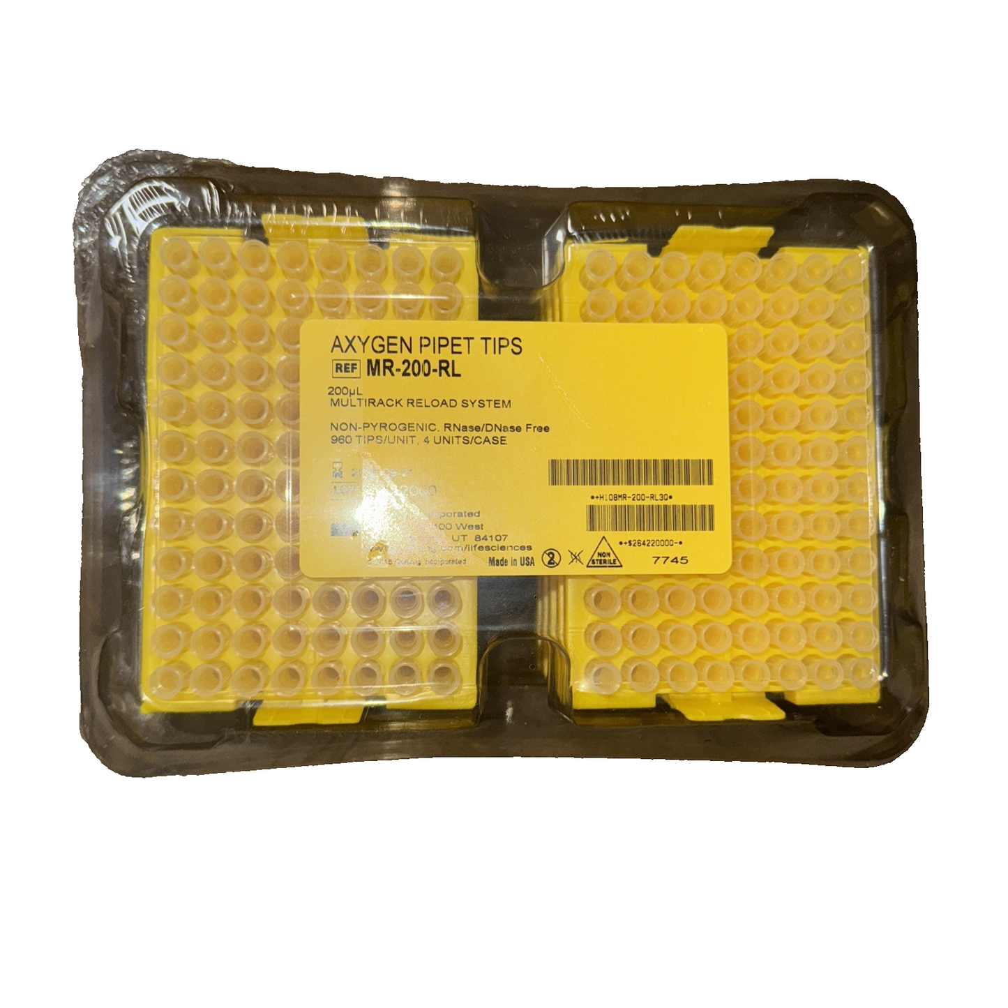 MR-200-RL Axygen Pipet Tips – 200µL, Sterile, Laboratory Use,