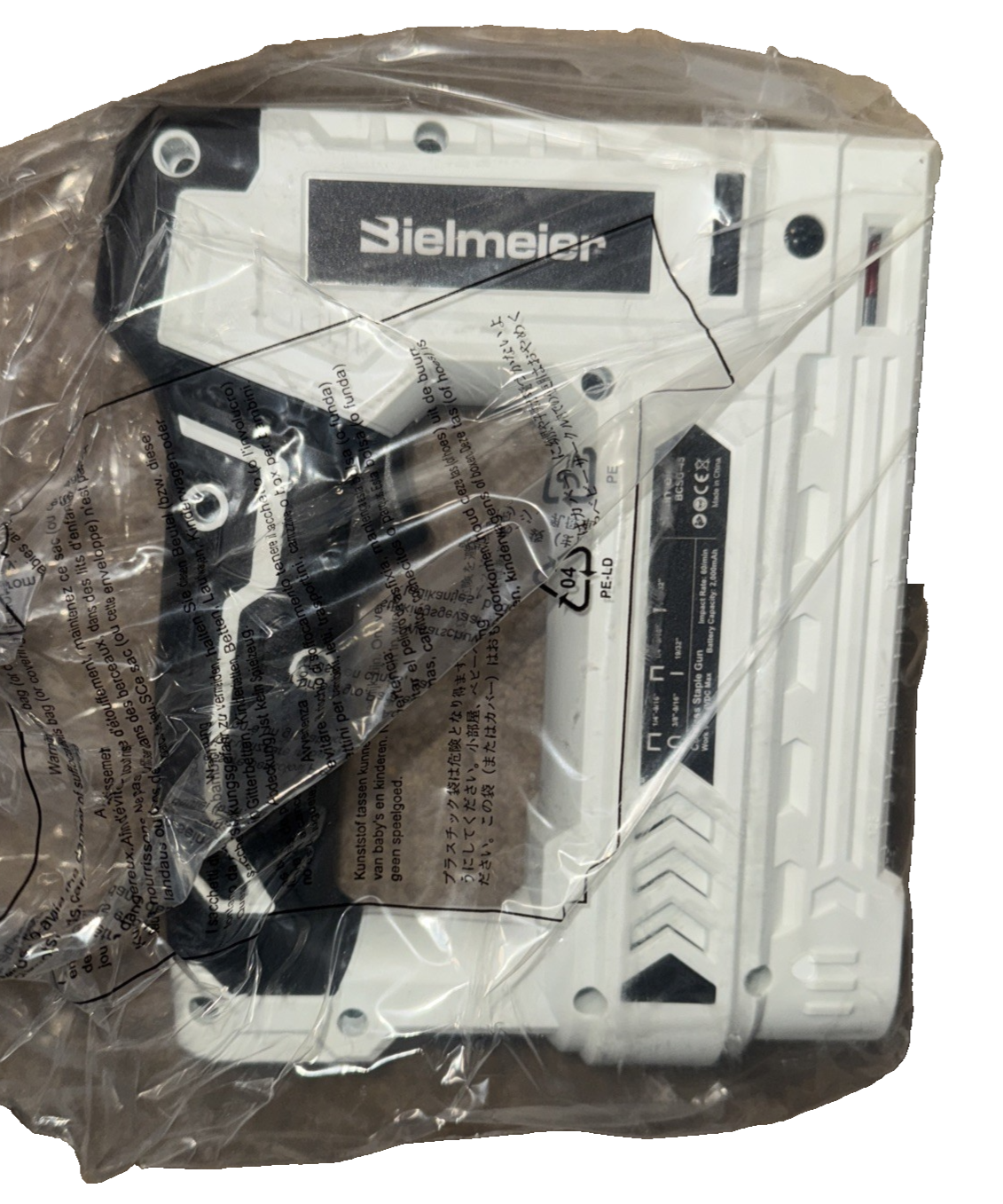 Bielmeier Electric Staple Gun 5 in 1 Band Nailer, 4V Rechargeable BCSG-45