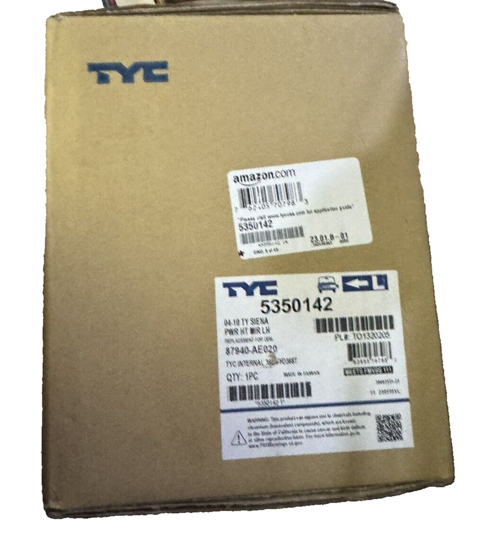 TYC 5350142 Black Exterior Mirror – a box of tf - 1, a box of tf - 1