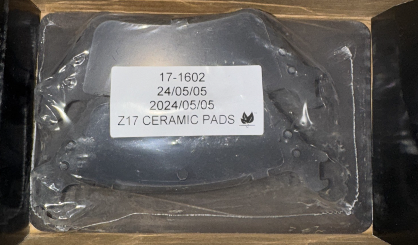 Power Stop 17-1602, Z17 Rear Ceramic Brake Pads with Hardware