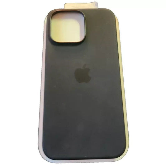 Apple iPhone 15 Pro Max Silicone Case with MagSafe - Black | Sleek & Durable Pro – the back of a black iphone case