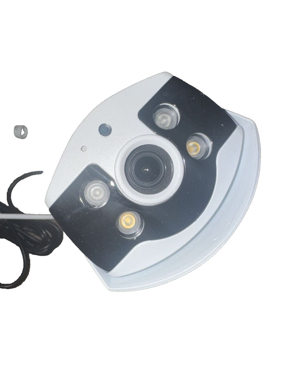 WiFi Security Camera 3MP, IP67,Motion/Human Detection, and Alert,Floodlights,, Unbranded – a white camera with a black lens