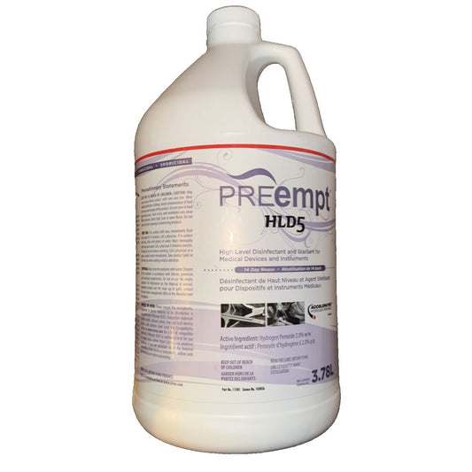 PREempt HLD5 High-Level Disinfectant for Reusable Spa, Salon and Nail Tools – a gallon of preml®